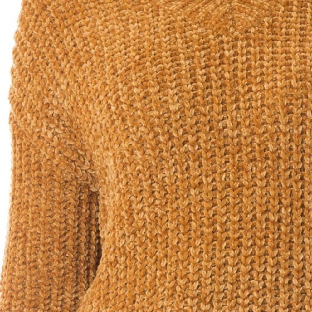 Chenille Mustard Sweater - Picture 4 of 4